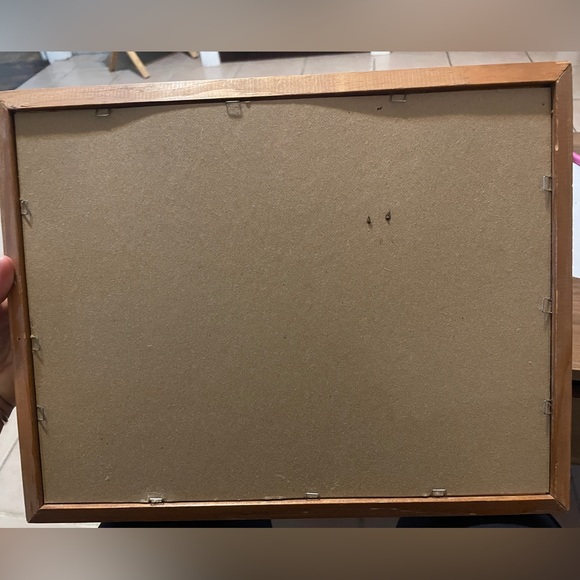 MAXINE vintage Children playing sand 14" x 10" Framed 1974 benchmark art - Picture 3 of 3